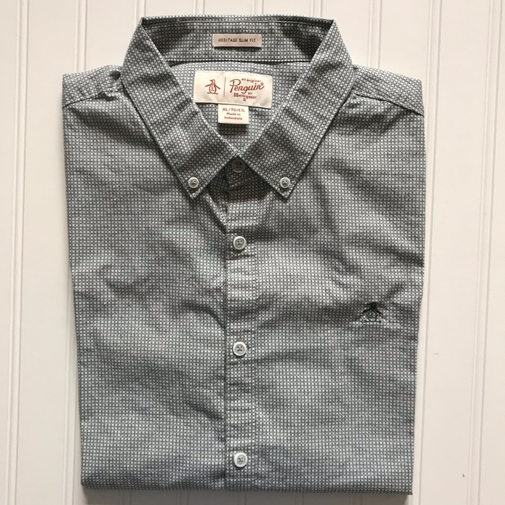 Penguin by Munsingwear Short Sleeve Shirt!  XL